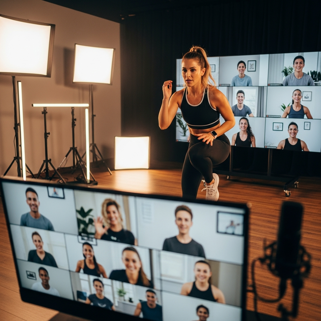 Онлайн занятие фитнесом